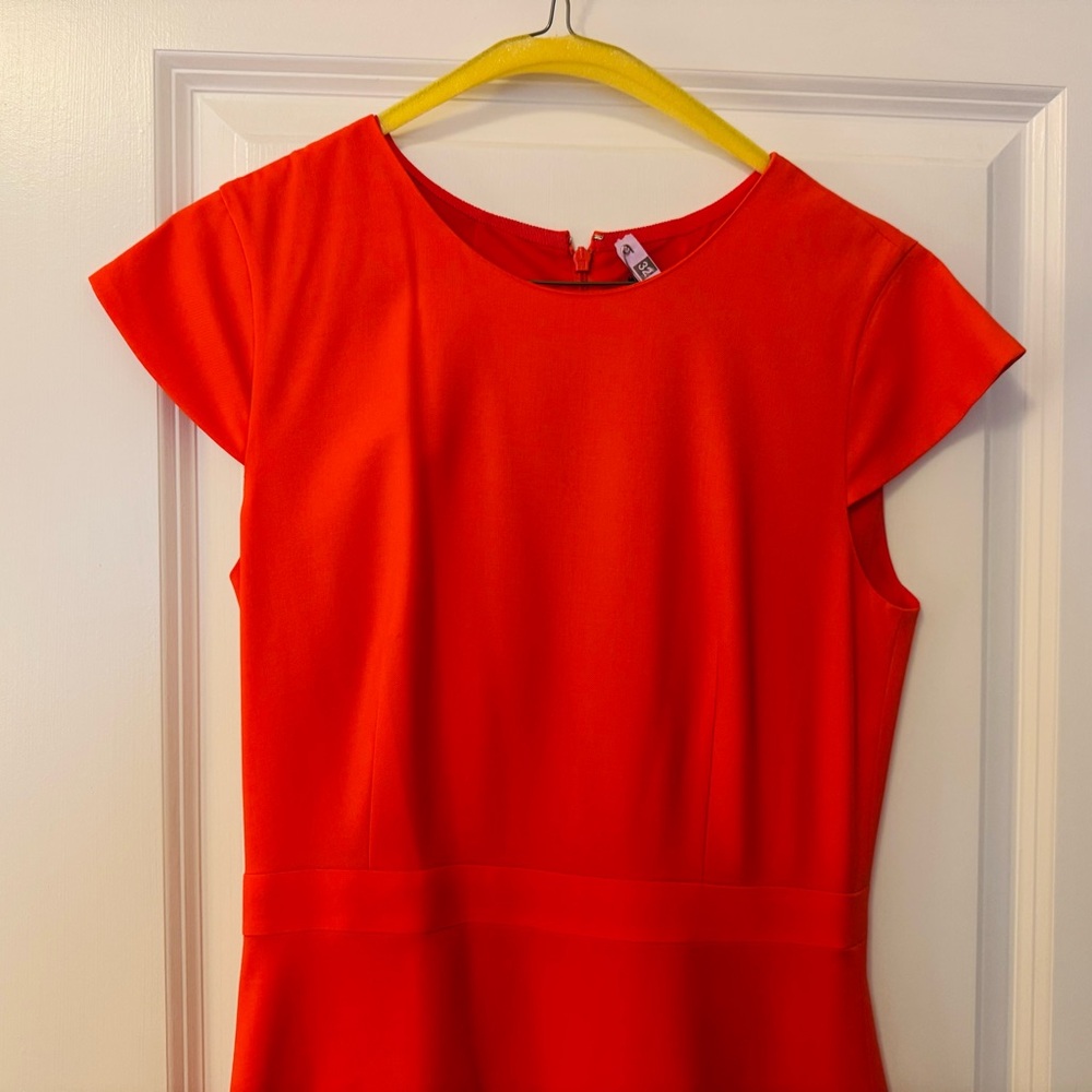 Chic Red Cap Sleeve Dress (Like New!) - Picture 2 of 4
